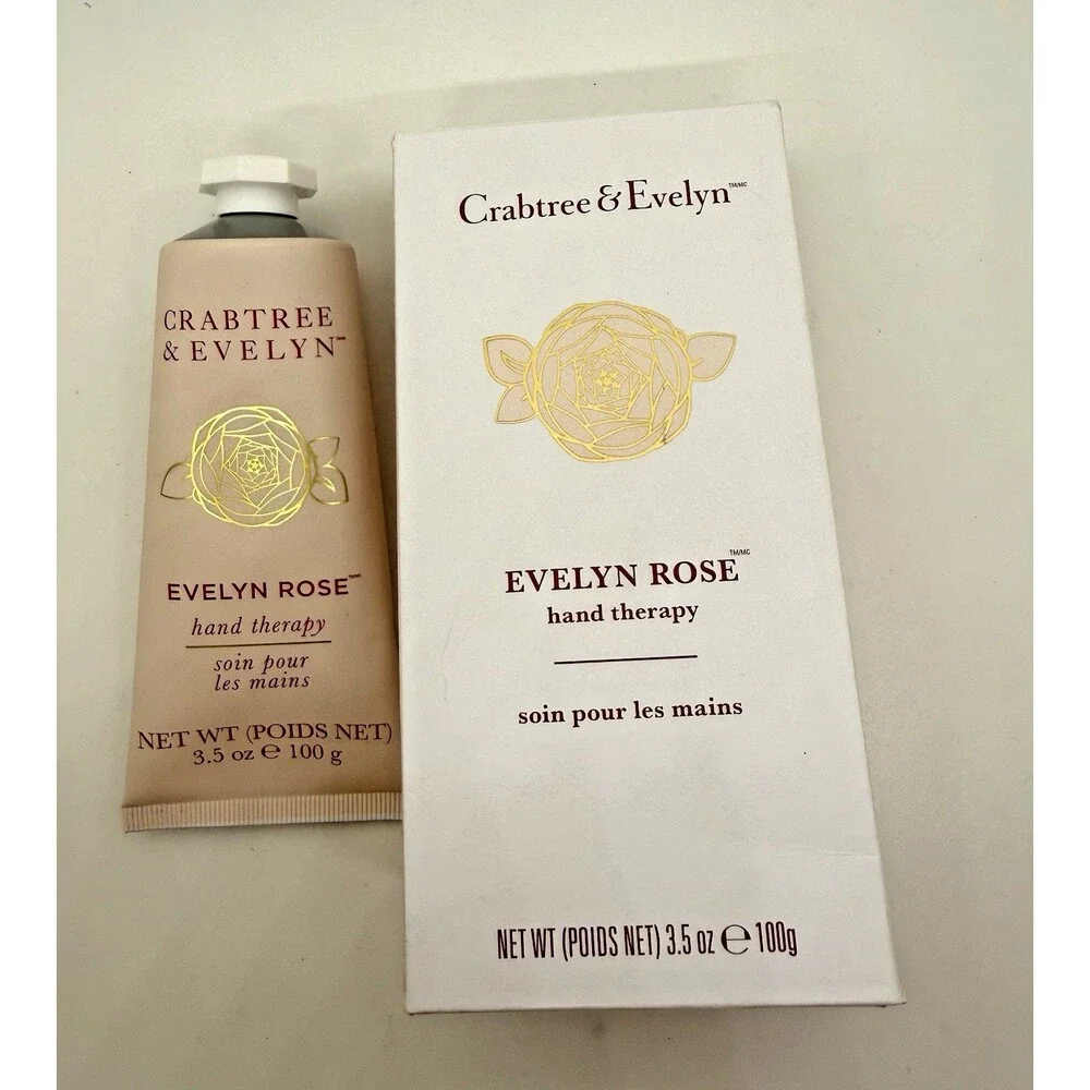 Crabtree & Evelyn Evelyn Rose‎ Hand Therapy 3.5oz 100g Sealed NEW W/Shea Butter